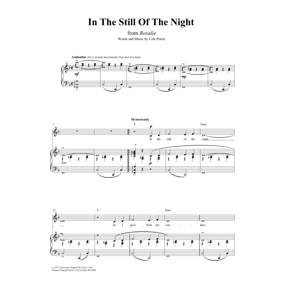 In The Still Of The Night